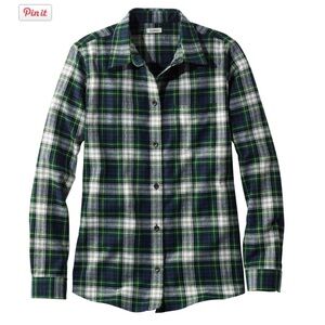 LL Bean Women’s Relaxed fit flannel NWT ✨✨